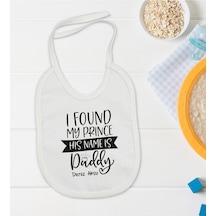 BK Kids Kişiye Özel His Name Is Daddy Tasarımlı Bebek Mama Önlüğü