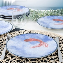 Koi Pasta Tabağı 20 Cm 6 Adet - 20221 Çok renkli
