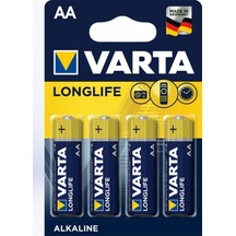 Varta Longlife 4106 Alkaline AA Kalem Pil 4'lü