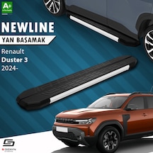 S-dizayn Renault Duster 3 Newline Aluminyum Yan Basamak 183 Cm 2024 Üzeri A+ Kalite