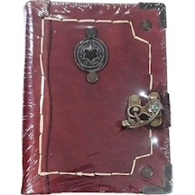 El Yapımı Deri Defter 12 x 17 CM 150 Yaprak N11.1135