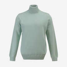 Erkek Şardonsuz Uzun Kol İnce Kazak - 180539 - Mint Yeşili Mint Yeşili