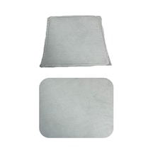 Knsz minder seti 1 li zng&mğr&uslu beyaz kumaş tel bar sandalyesi oturma ve sırt minderi set