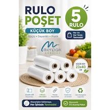 Rulo Atlet Poşet Küçük Boy X5 Rulo Market Manav Poşeti Çöp Poşeti