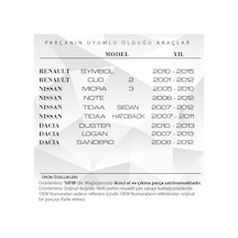 12627985-0468-1renault Symbol,clio, Nissan Micra3, Dacia Duster İçin Motor Yağ Çubuğu