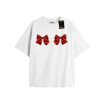 Flood Of Style Beyaz Oversize T-shirt Kurdalye Özel Tasarım