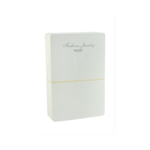 Dikdörtgen - 781 - Set Kolye Kartı 100 - Myceshop - Adet Beyaz