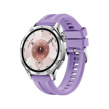 Galaxy Watch 46mm 22mm Uyumlu Silikon Kordon Krd-148 - Lila - T40086