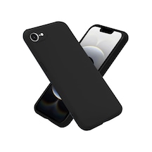 Apple iPhone Uyumlu 16e Kılıf First Silikon - Siyah Bzsxx00 1