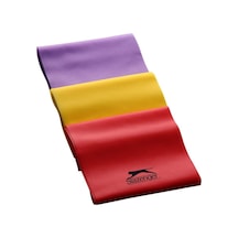 3 Adet Farklı Direnç Egzersiz Yoga Spor Pilates Lastiği Seti 1200x100x0,35 , 0,45 , 0,55 Mm Çok Renkli