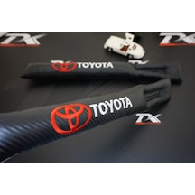 Dk Toyota Uyumlu Logo Karbon Desen Koltuk Arası Fitili 2 Li Set New