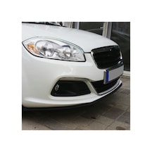 Fiat Linea Makyajlı Uyumlu Ön Lip Tampon Eki Body Kit Yumuşak Mat Siyah Kırılmaz