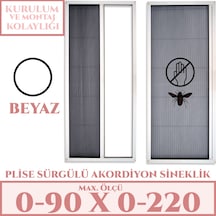 Plise Akordiyon Sineklik En:0-90 X Boy:0-220 Tüm Kapı Çeşitleri