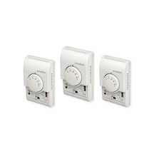 Smallart Tr-110m Mekanik Fancoil Termostatı 3'lü Set 2/4 Borulu 3 Kademe Fan 3 Adet