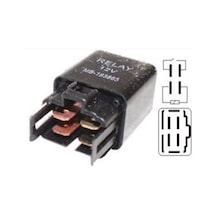 12V Kizdirma Ve Far Rölesi 4 Uçlu (Siyah)