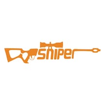 Sniper Sticker 17x17 Cm Turuncu
