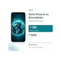 Saint Vincent Ve Grenadinler Esım İnternet Paketi 1 Gb 7 Gün