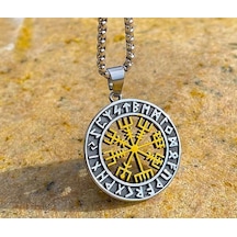 Viking Nordik Vegvisir İşlemeli Runik Sembollü 316l Paslanmaz Çel Çok Renkli Viking Nordik Vegvisir İşlemeli Runik Sembollü 316l Paslanmaz Çel Çok Renkli