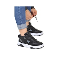 M.p. Waved Bilekli Cilt Unisex Spor Ayakkabı 667800001238 01 Siyah Siyah