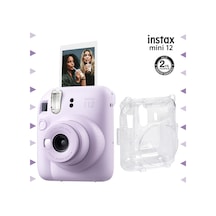 Fujifilm Instax Mini 12 Fotoğraf Makinesi + Şeffaf Kılıf Seti Lila
