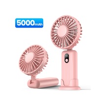 Taşınabilir Fan 5000mah Mini Usb Küçük Masa Fanı Pembe 5000mah,
