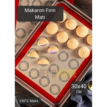 Silikon Mat Makaron Yapıcı Mat Pişirici Mat Fırın Matı Silpat 40 30 Cm