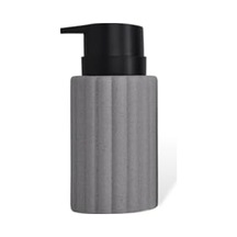 New Max Premium Serisi 300 Ml Sıvı Sabunluk Pompalı Seramik Sıvı Sabunluk Dispencer Gri 12 Izgara