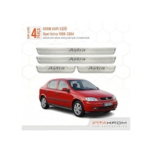 Opel Astra G 1998-2004 Uyumlu Satine Krom Kapı Koruma Eşiği 4 Par