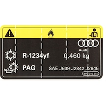 8V0010515 Vw Araba Uyarı Etiketi Sticker Yapıştırma
