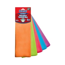 Bella Mikrofiber Temizlik Bezi 5'li Çok Renkli