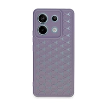Xiaomi Redmi Note 13 Pro 5g Uyumlu Kılıf Petek Silikon Kapak - Lila