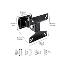 Proflex 14"-24" Full Hareketli Led/lcd Tv & Monitör Duvar Askı Aparatı 15 Kg Taşıma Kapasitesi