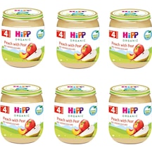 Hipp Kavanoz Maması Organik Armutlu Şeftali Püresi 125 G 6 Adet