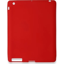 Newface - 141 - İpad 4 9.7 Kılıf Evo Tablet Silikon - Metemıx - - Kırmızı