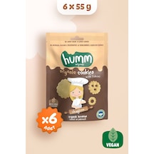 Humm Organic Organik Chefline Tahinli Pekmezli Vegan Kurabiye 6 x 55 G
