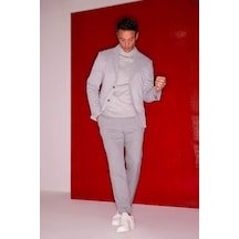 DeFacto Twill Chino Pantolon Slim Fit Dar Kesim Dar Paça Basic Düz Cepli B2091AX23AUGR390