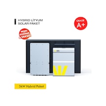 Werer Energy 5kW Hybrid Solar Paket - LiFePO4 Batarya/Inverter/Solar Panel