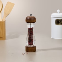 Tohanaa Karabiber Değirmeni - Şeffaf / Kahverengi - 21 Cm Renkli