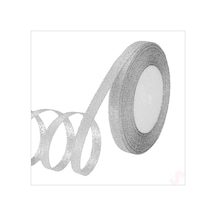 Parlak Simli Organze Kurdele, 1 Cm X 23 Mt - Gümüş 0 - 99