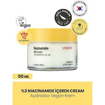 Yüzde Üç Oranında Niacinamide İçeren Nemlendirici Krem Yeppda Niacinamide Yüzde Üç Cream 50 Ml