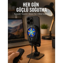 Mey İthalat Cep Telefonu Radyatörü Type-c, 2 Vitesli, Sessiz Soğutma Fanı Yeni Nesil