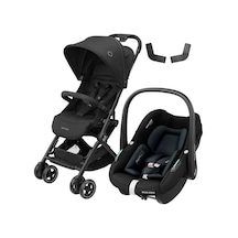 Maxi-Cosi Lara2-Pebble S Tek Elle Katlanabilen Ultra Kompakt Seyahat Sistem Bebek Arabası Black