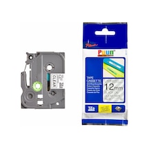 Puun Brother P-Touch TZE-131 12MM x 8m Şeffaf Üzerine Siyah Uyumlu