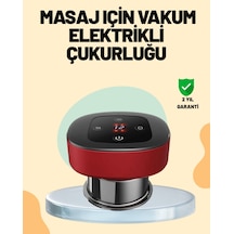 4 Ü 1 Arada Elektrikli Çukurluk Masaj Seti Isı Masaj Ve Kırmızı Işık Siyah