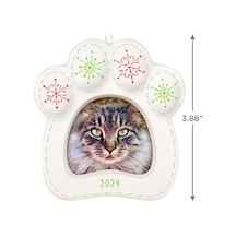 Keepsake Noel Süsleme 2024, Pretty Kitty 2024 Fotoğraf Çerçevesi, Porselen, Evcil Hayvan Hediyeleri