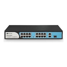 Bdcom S1200-16p2g1s 16 Port 10/100 16 Port Poe 2 Port Uplınk + 1 Sfp 180w Yonetılemez Rack Mount Swıtch