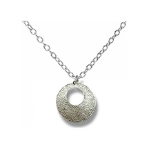 Circle Charm Yuvarlak Motifli Unisex Kolye 60 Cm Zincirli Çok renkli