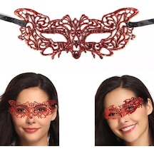 Kırmızı Dantel Masquerade Maskesi 9 No 2 Yaş Mavi
