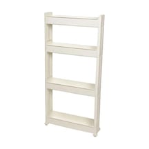 Slim Organizer 4 Katlı Plastik Banyo / Mutfak Düzenleyici Raf Beyaz 49,5 14 101 Cm Beyaz