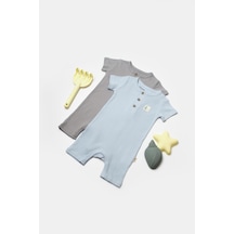 BabyCosy 2 Li Kısa Kollu Tulum Csyb9038 001